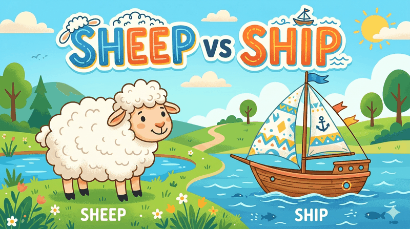 长短元音 sheep vs ship