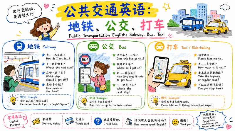 公共交通英语