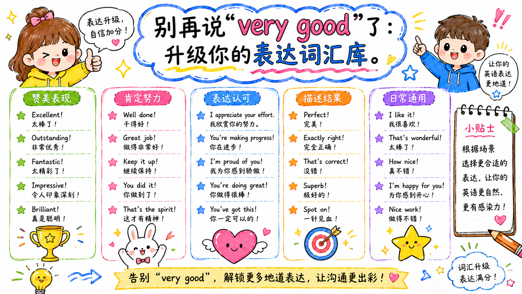升级表达词汇